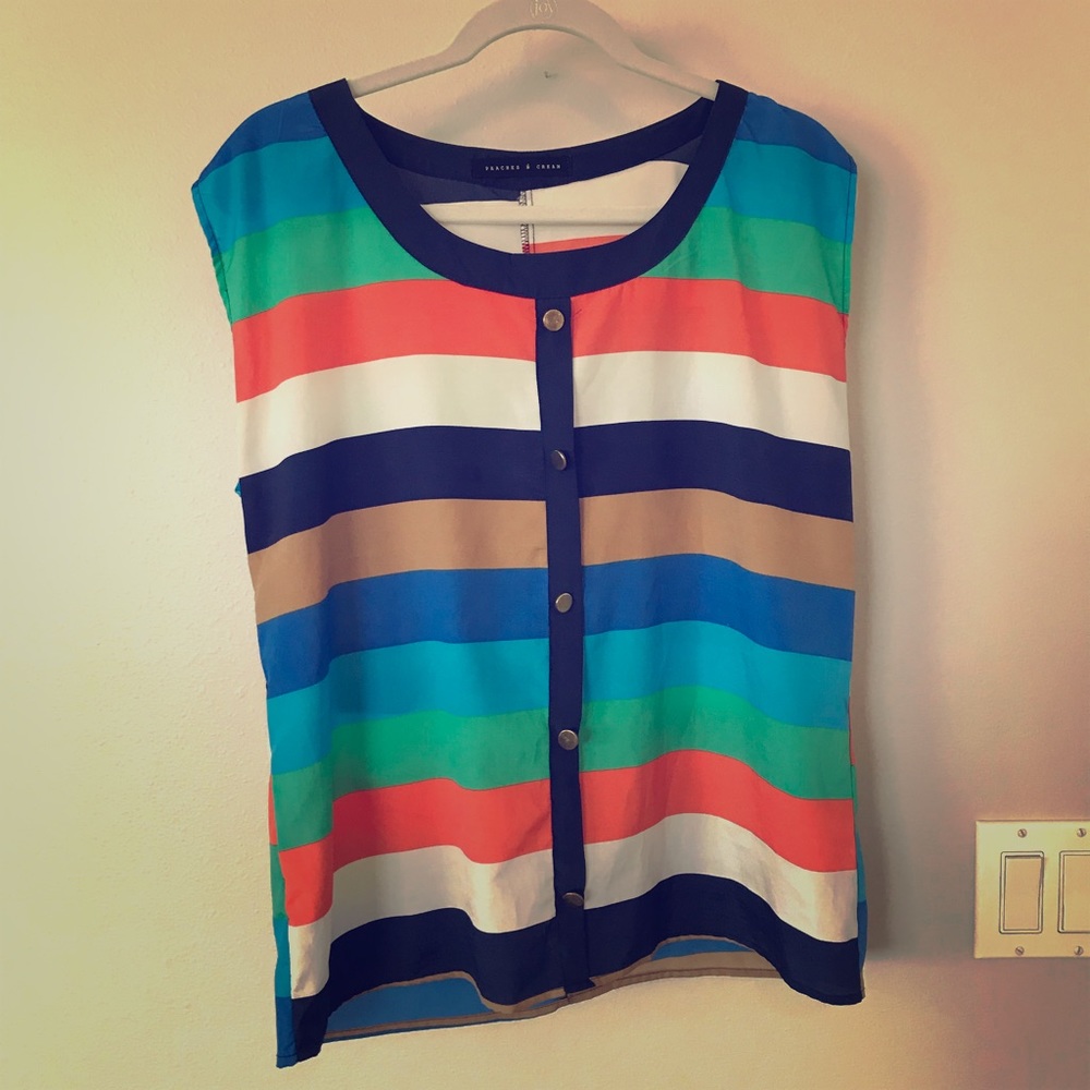 Sleeveless summer top
